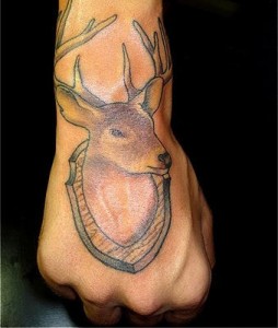 Mounted Deer Tattoo