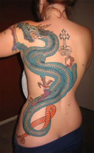 Back Japanese Dragon Tattoo