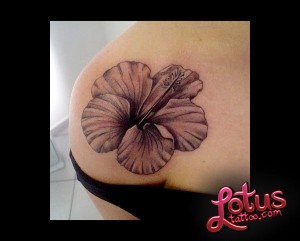 Unusual Hawaiian Flower Tattoo