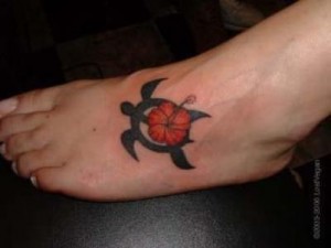 Tribal Symbolism Hawaiian Flower Tattoo