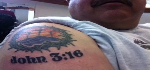 John 3:16 golgata tattoo