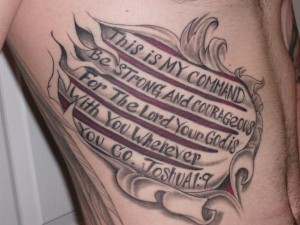 Bible Verse Tattoo for Strength Bible Verse Tattoo for Strength