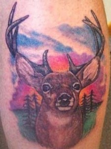 Realistic Deer Tattoo