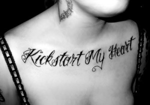 Quotation Collar Bone Tattoo