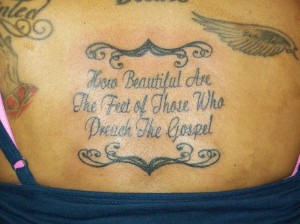 Gospel Bible Verse Tattoo