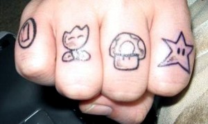 Nintendo Knuckle Tattoo