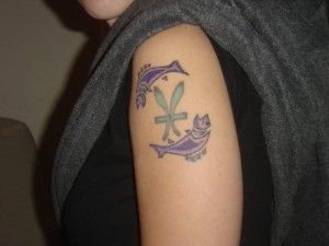 Symbolic Pisces Tattoo
