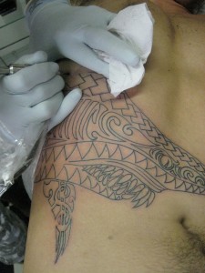 Polynesian Shark Tattoo