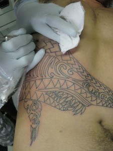 Polynesian Shark Tattoo 