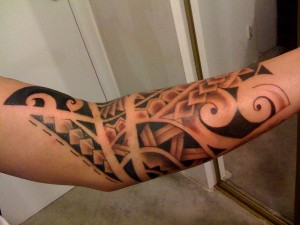 Polynesian tattoo design