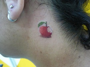 Apple Neck Tattoo