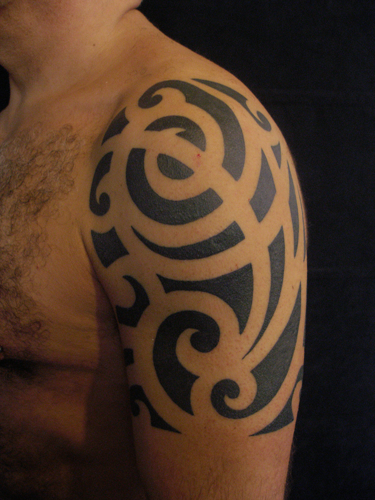 Tribal Sleeve Tattoos - Swirly Blackwork