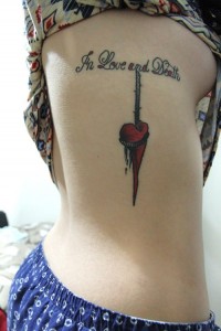 Love Ribcage Tattoo