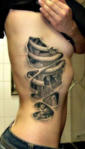 Literal ribcage tattoo