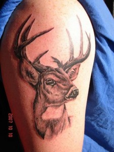 Shoulder Deer Tattoo