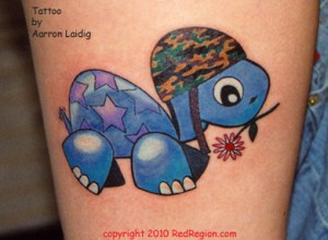 Blue Turtle Tattoo Blue Turtle Tattoo