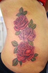 Red Rose Tattoo Designs for girls
