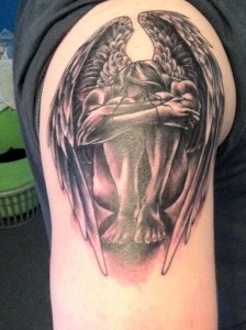 Manly Angel Tattoo for men