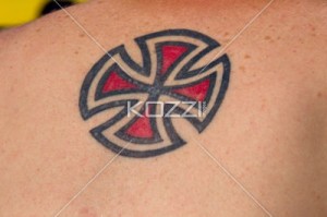 Circular Cross Tattoo