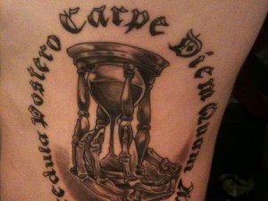 Hourglass Tattoos for men