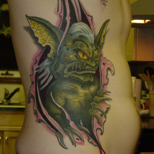 patriotic rib tattoos for guys