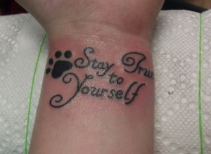 Stay True Quote Tattoos