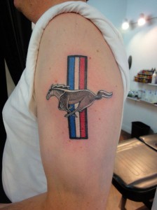 Mustang Emblem Tattoos for men