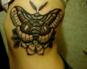 Wood Moth Tattoo