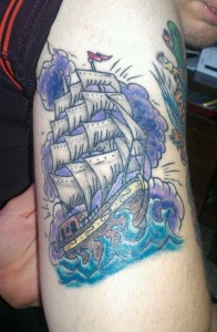 Sail Boat Tattoos for men