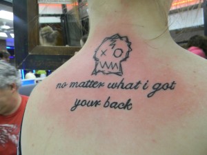 Inspirational Quote tattoos for the back
