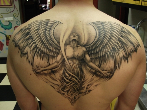 angel tattoo