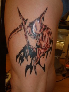 Black Grimm Reaper Tattoo