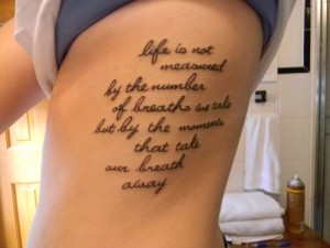 Life Quote Tattoos