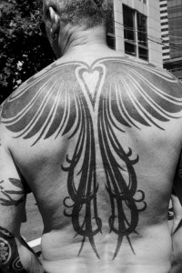 Tribal Wing Tattoos for men