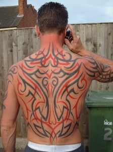 Tribal Tribal Tattoos for men with Color