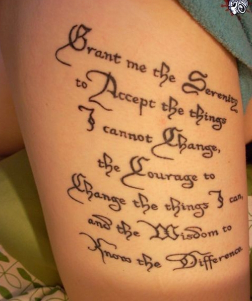 serenity prayer girl tattooTikTok Search