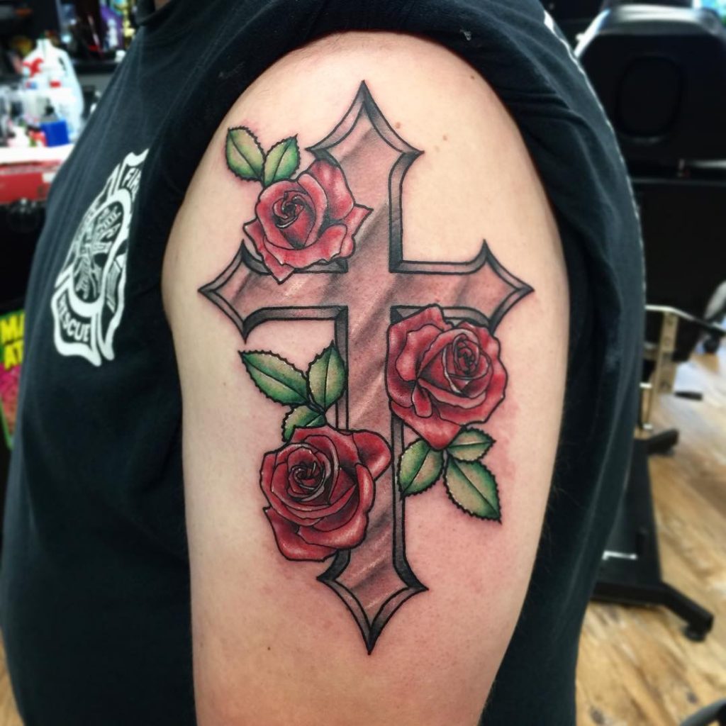25 Amazing Cross Tattoos - Tattoo Me Now