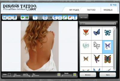 online tattoo designer and editor