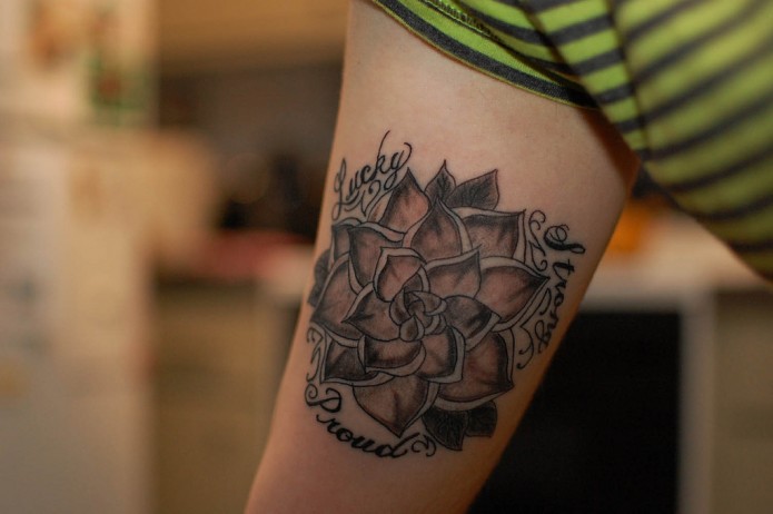 flower tattoos on arm
