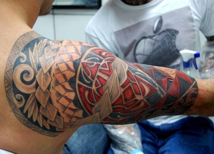 maori tattoo on arm