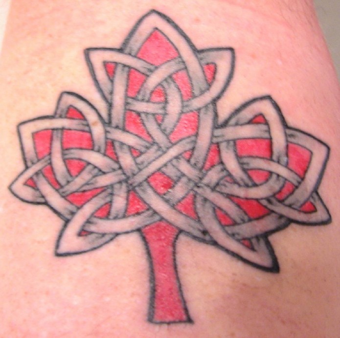 celtic tattoo on back