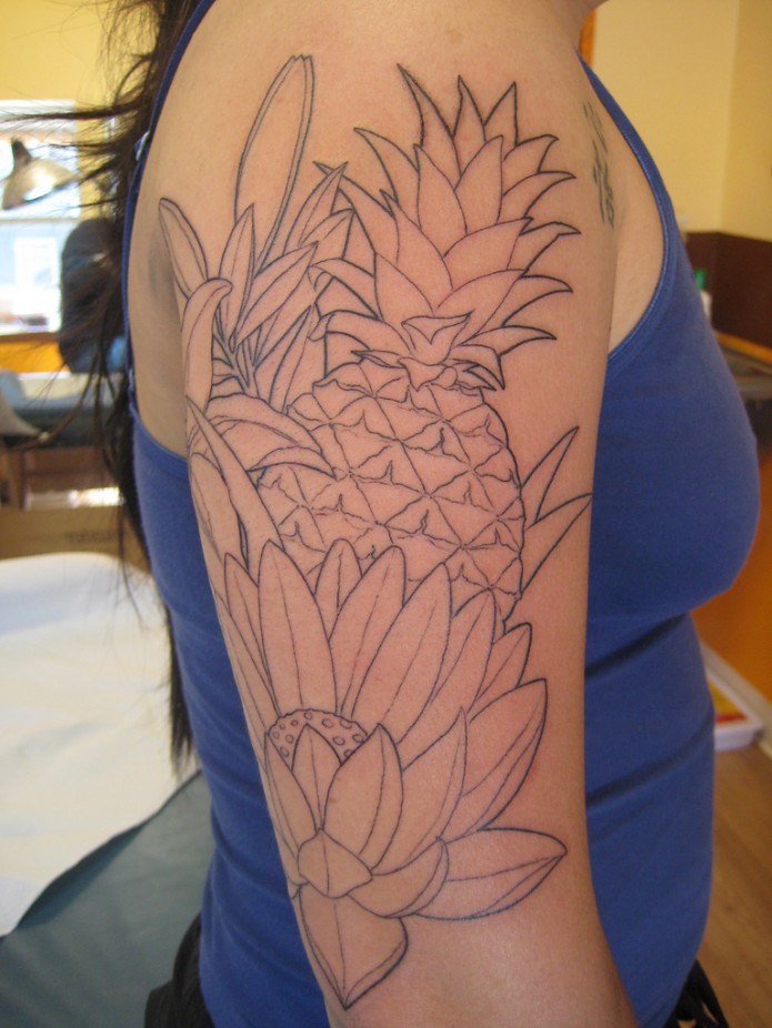 flower tattoo on arm