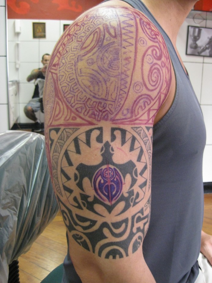 maori tattoo on arm