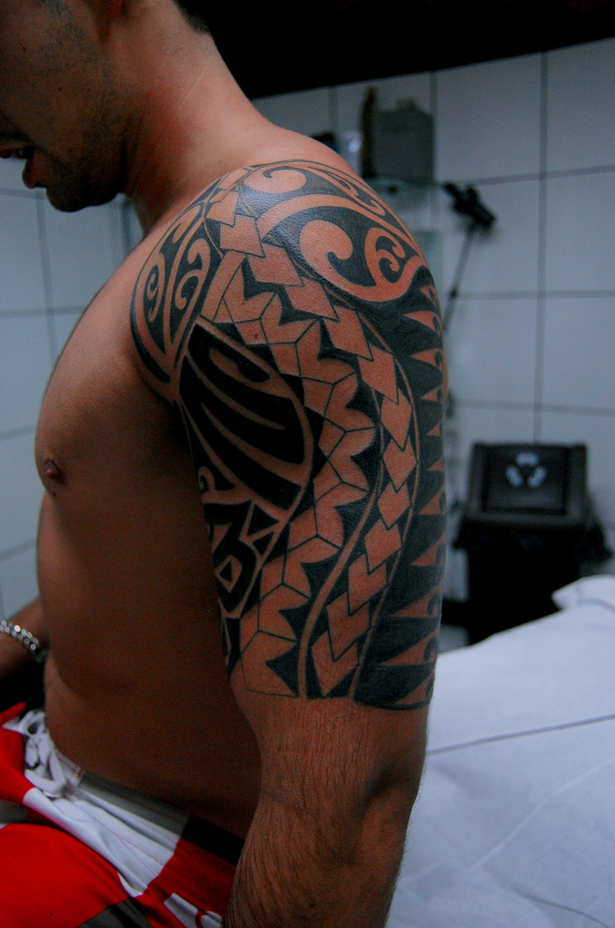 maori tattoo on arm