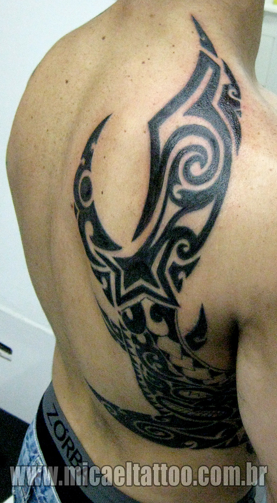 maori tattoo on back