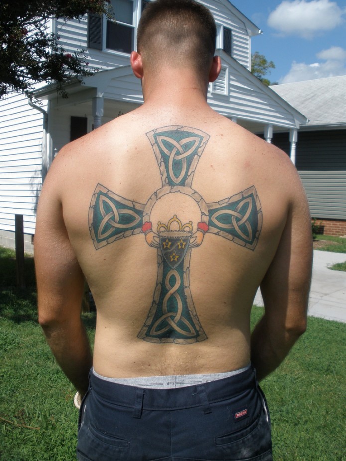 celtic tattoo on back