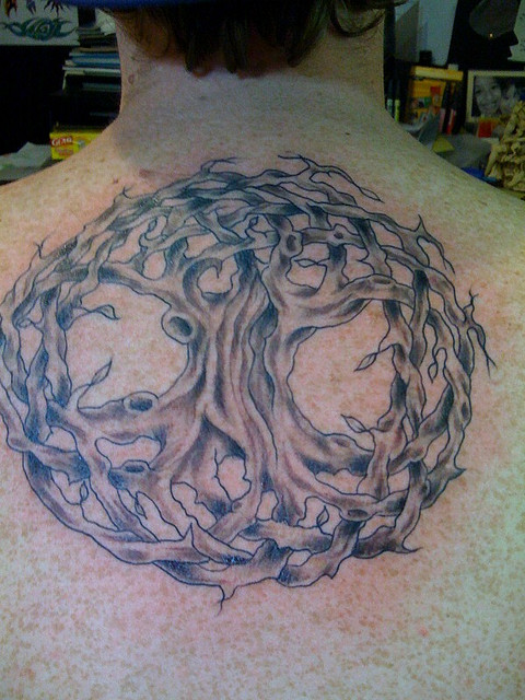 celtic tattoo on back