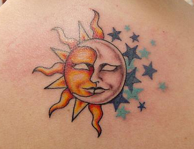 sunandmoontattookiss1  Tattoo Designs for Women