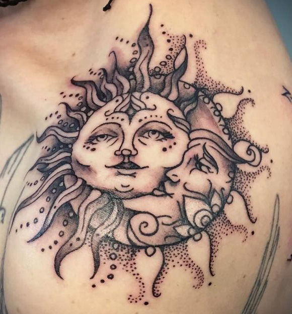 85 MindBlowing Sun  Moon Tattoos And Their Meaning  AuthorityTattoo