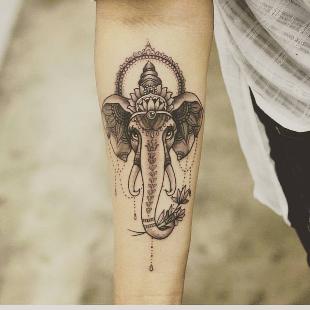 Tattoo uploaded by Bastien Tattoo  My last one  ganesha ganesh  ganeshatattoo tattoo handtattoo elephanttattoo colortattoo  crowntattoos bastientattoo  Tattoodo